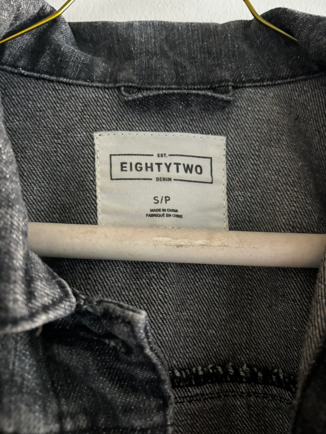 Black/Grey Denim Jacket - Size Small image indicator(3)