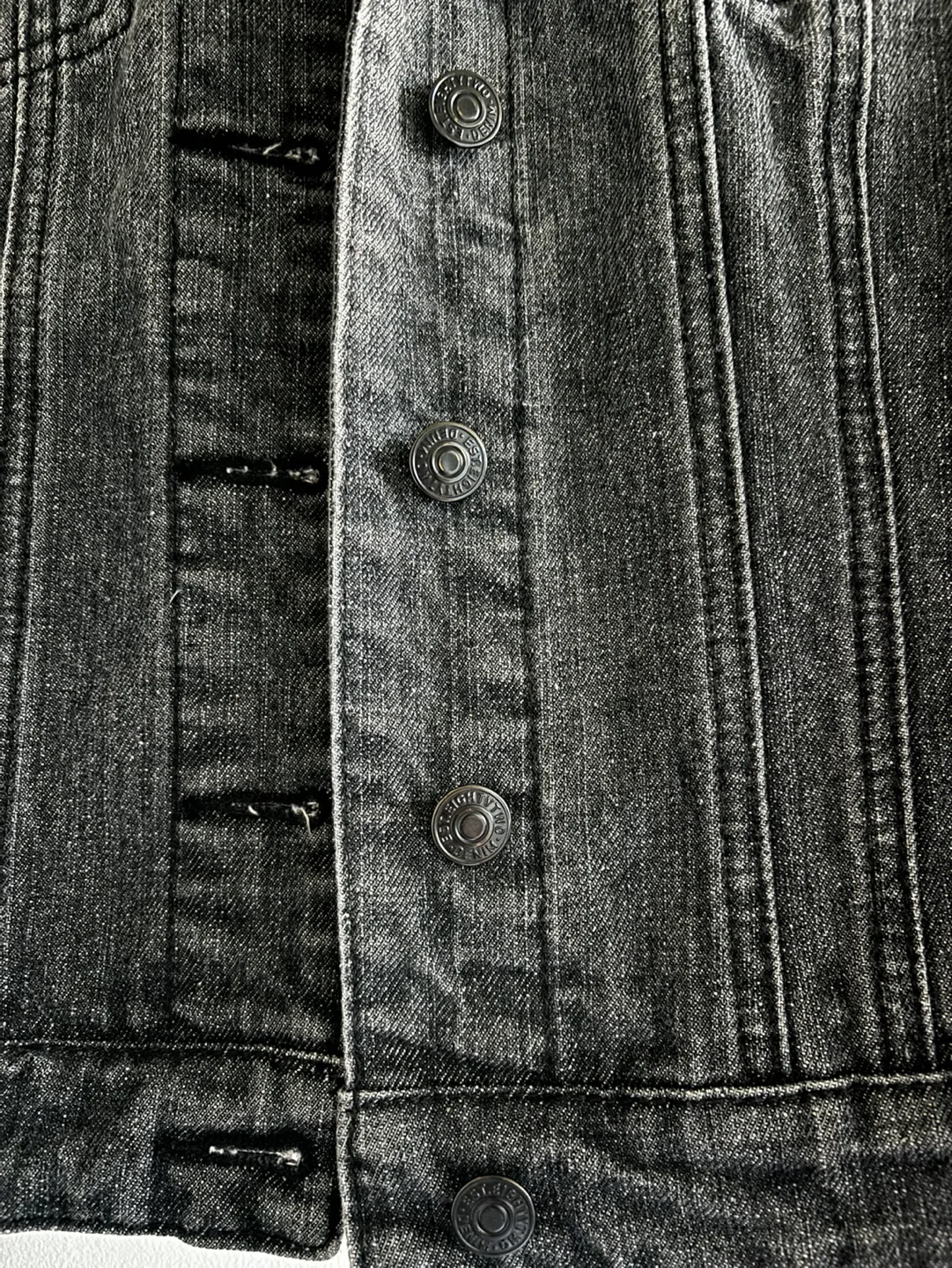 Black/Grey Denim Jacket - Size Small image indicator(4)