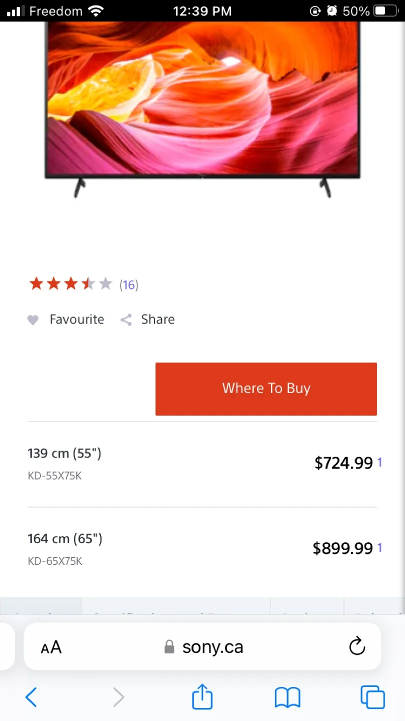 Sony 65 inch Smart TV image indicator(3)