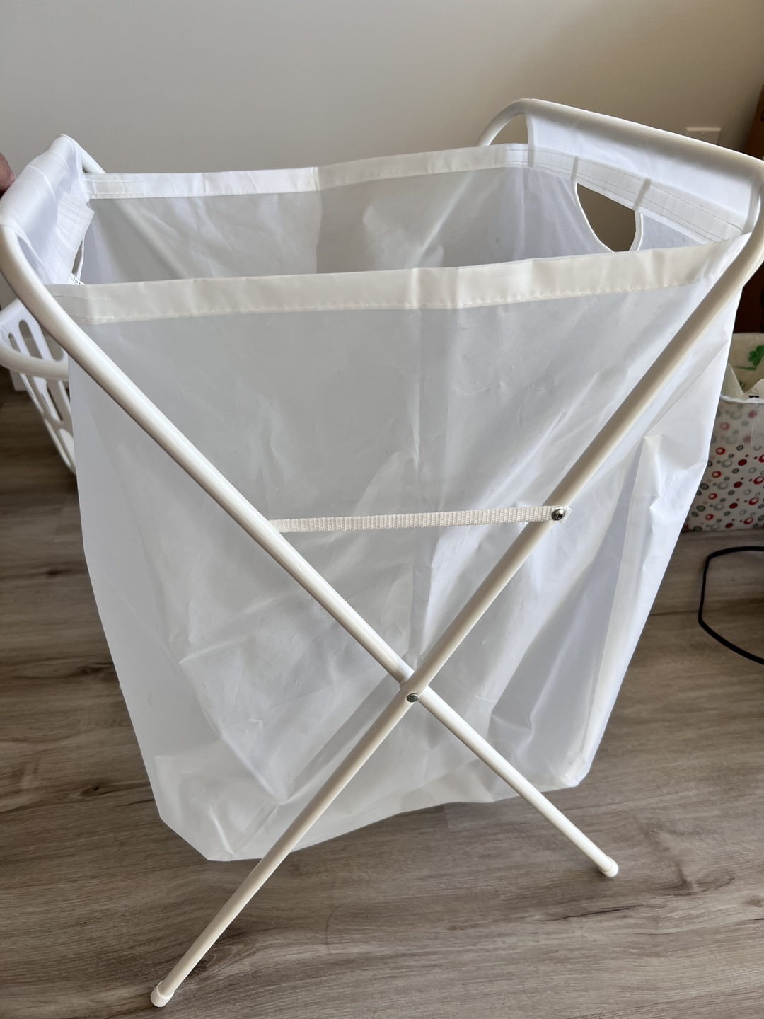 White Laundry Hamper