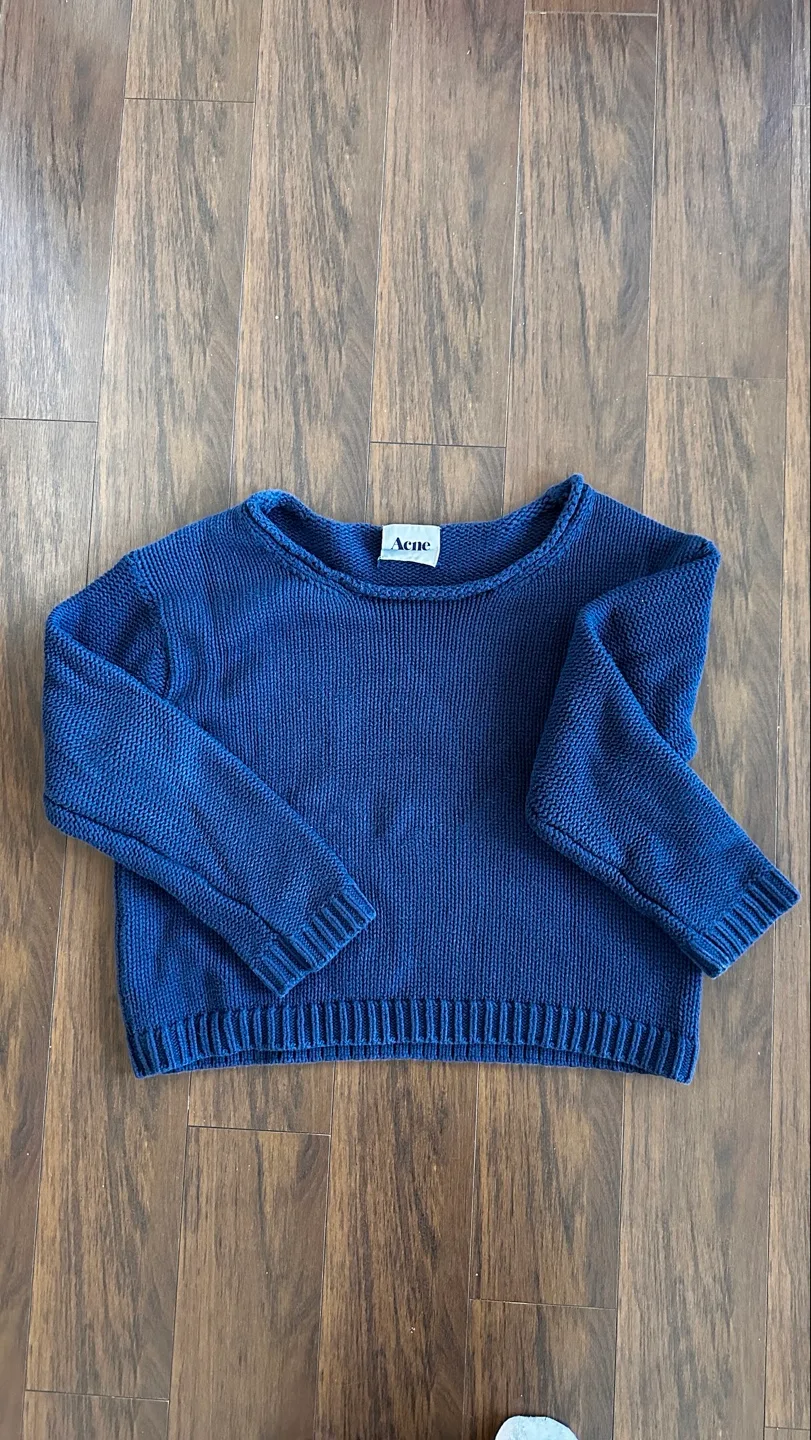 Acne Studios Blue Knit Sweater thumbnail
