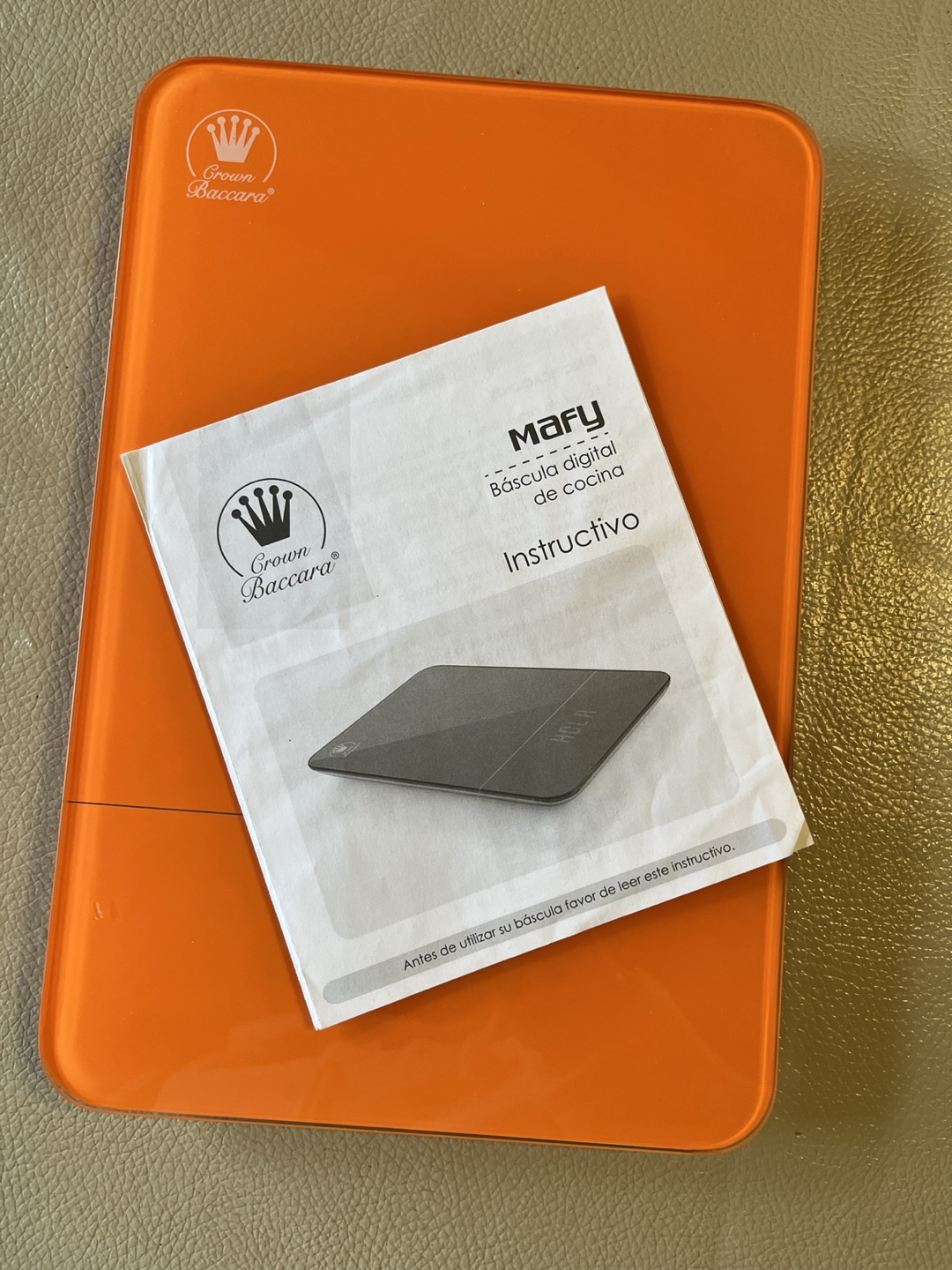 Orange electronic Scale for kitchen. - photo 3