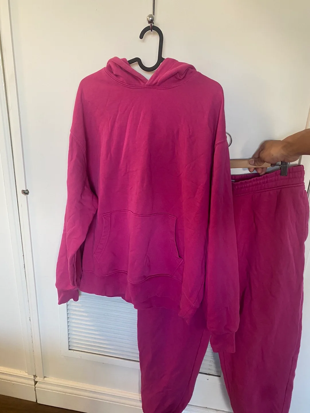 Old Navy Pink Hoodie and Jogger Set thumbnail