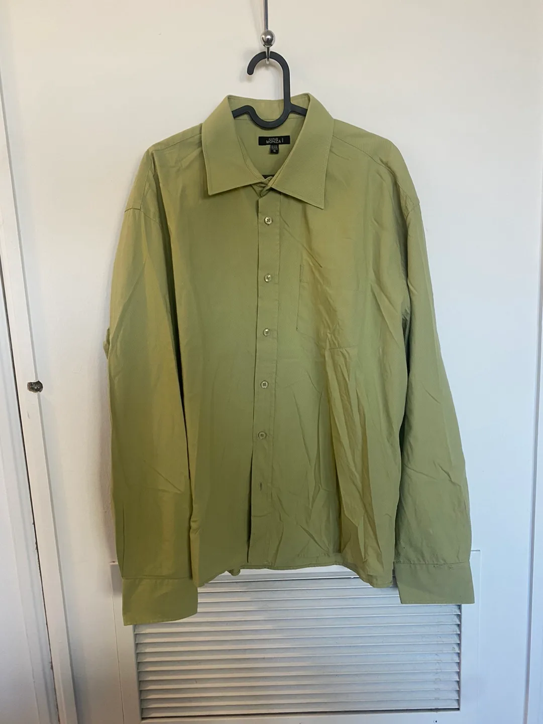 Carlo Monza Green Long Sleeve Button Up Shirt Size XL-XXL thumbnail