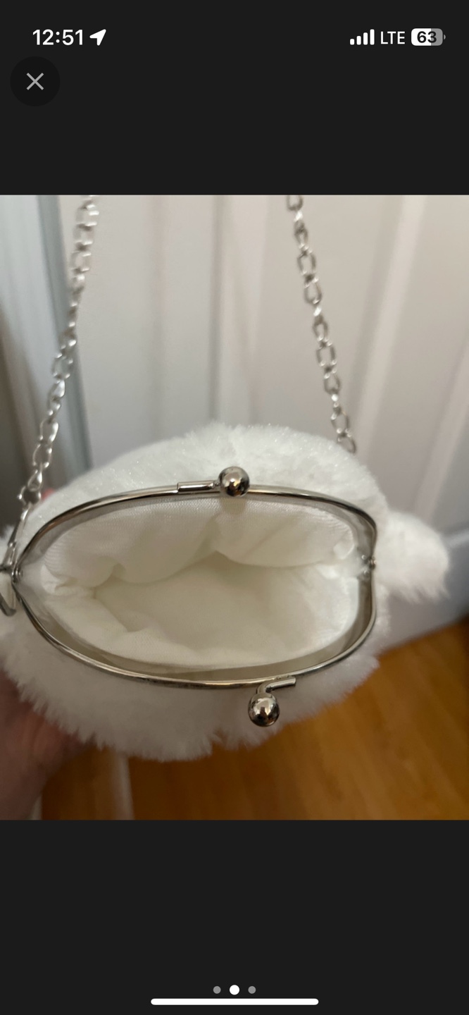 🧡Cute White Fluffy Bird Purse - photo 2