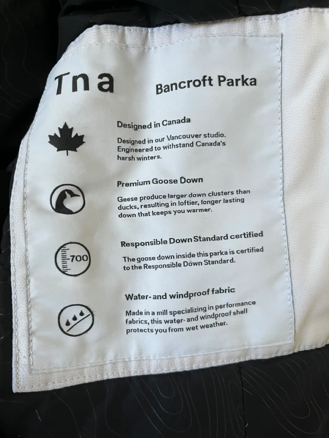 Tna Bancroft Parka - White - Size XS image indicator(4)