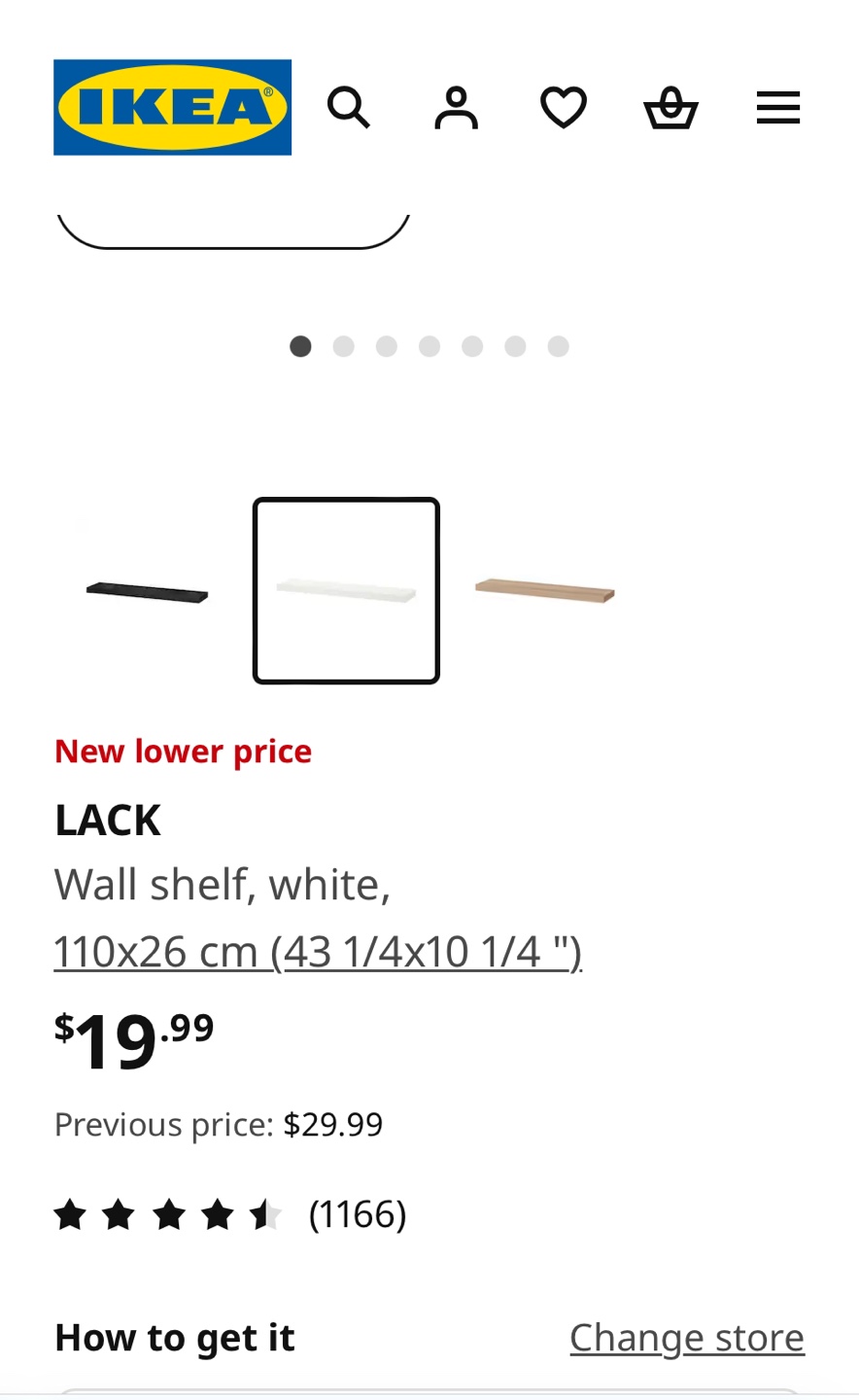 🧡Bingo: IKEA LACK Wall Shelf - photo 4