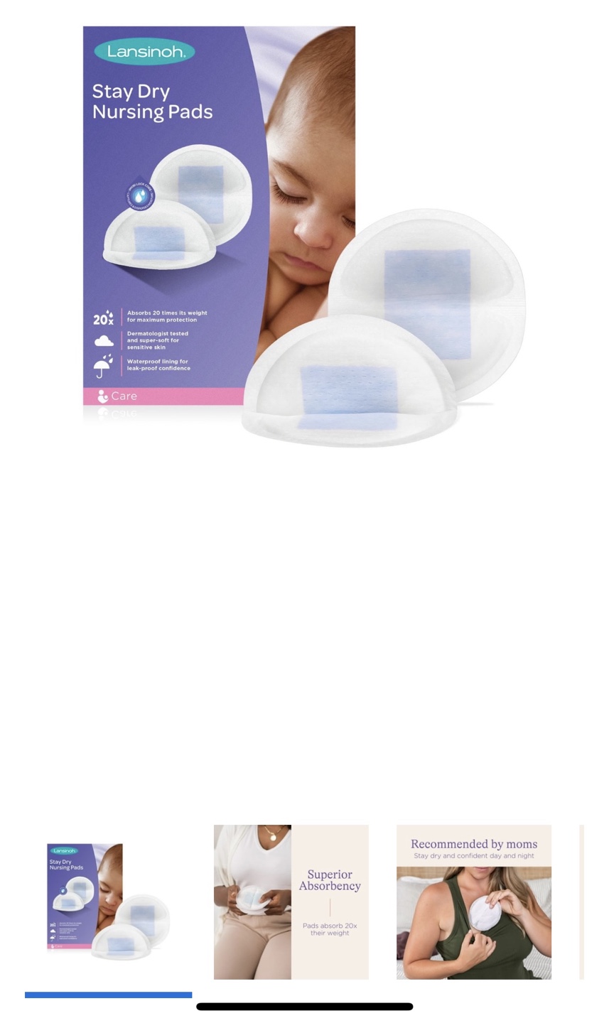 Lansinoh Stay Dry Nursing Pads, 60 Count - photo 2