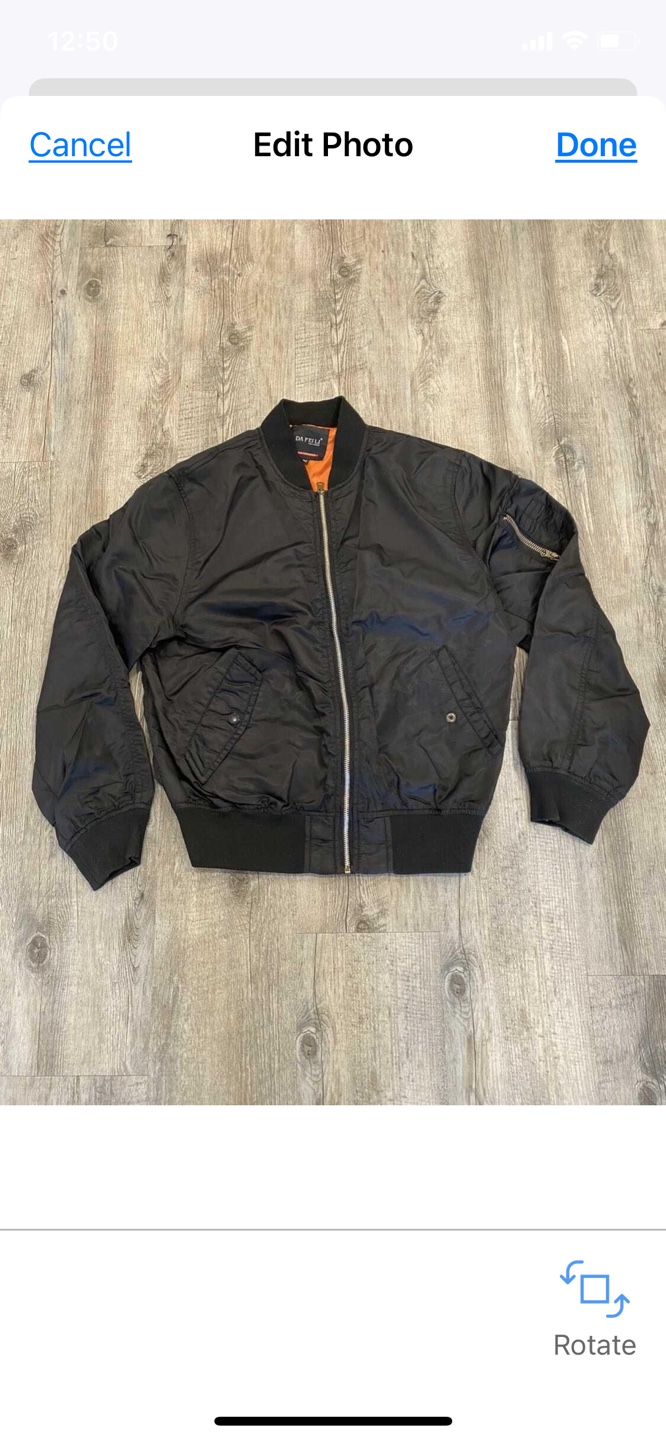 🧡Black Bomber Jacket Size M