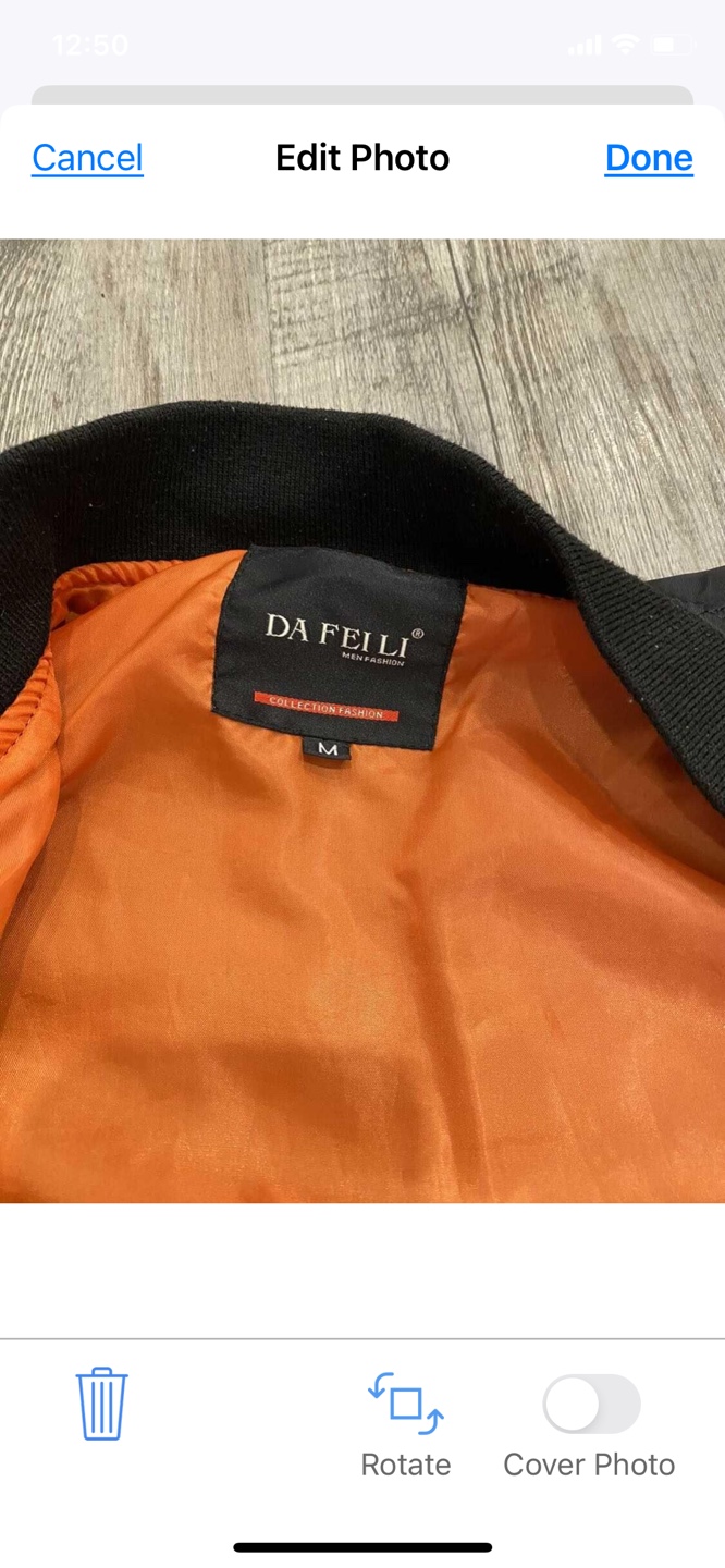 🧡Black Bomber Jacket Size M - photo 3