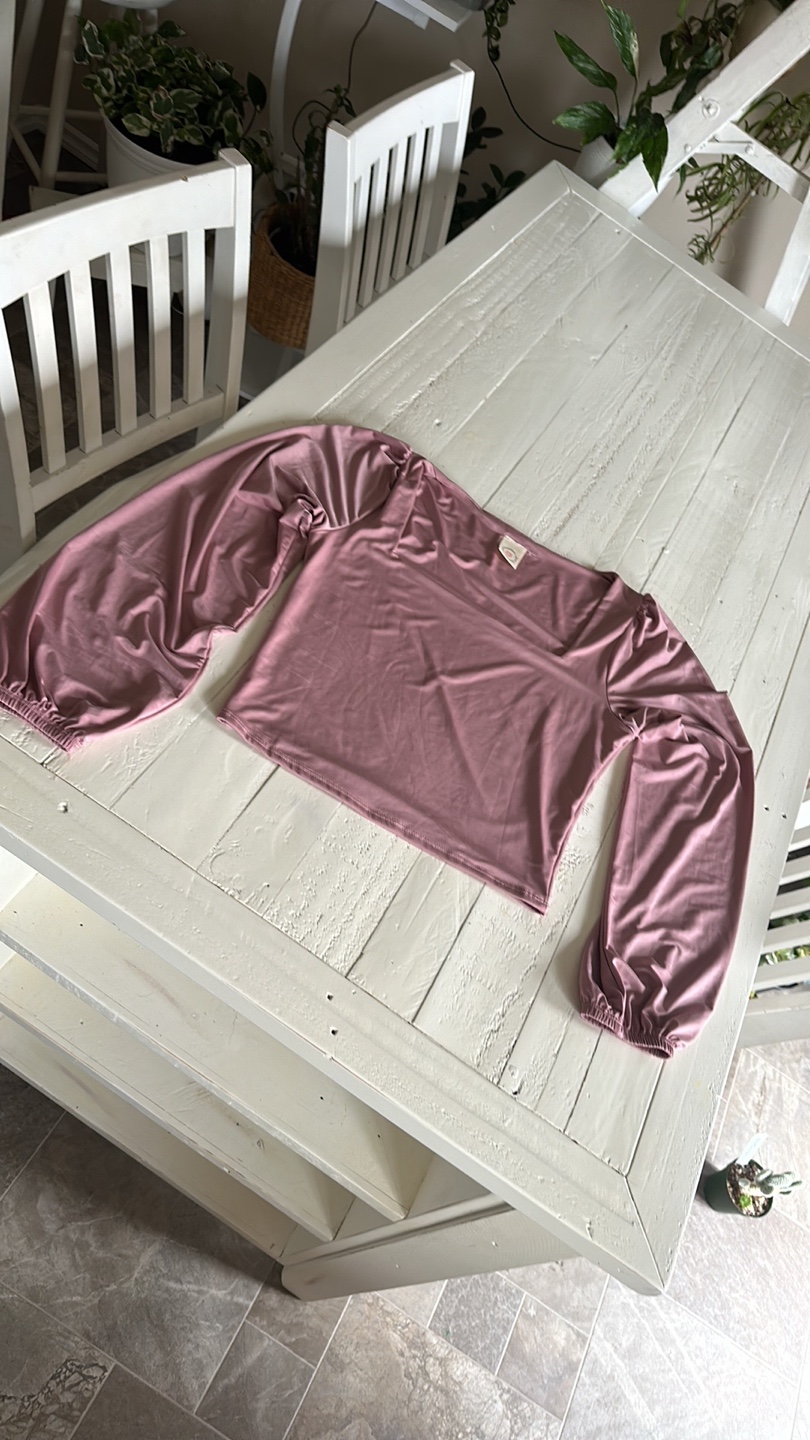 Live in the moment Pink Long Sleeve Crop Top - photo 5