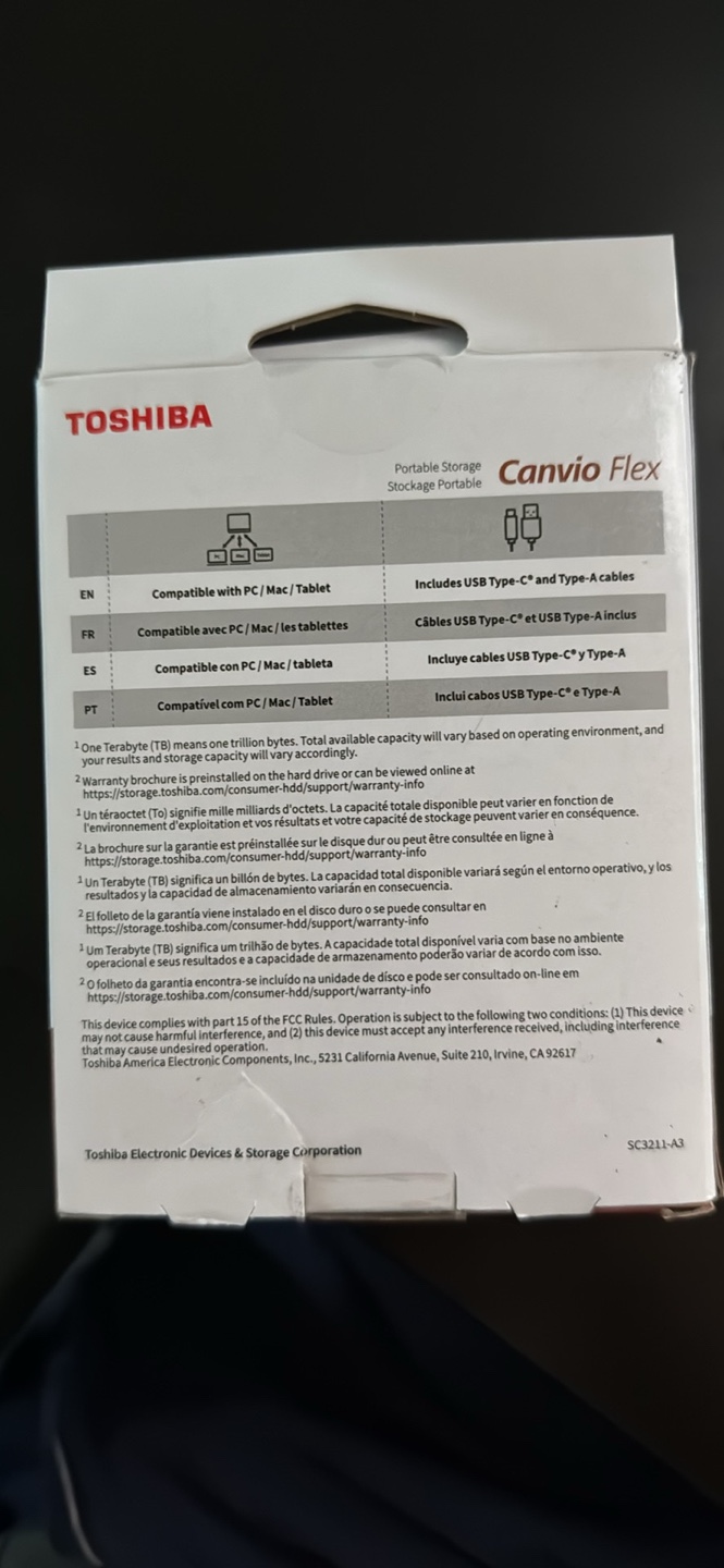 Toshiba Canvio Flex 1TB Portable External Hard Drive - photo 2
