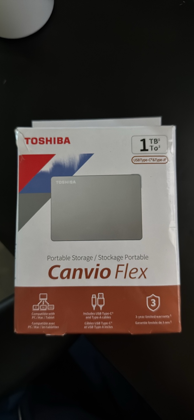 Toshiba Canvio Flex 1TB Portable External Hard Drive