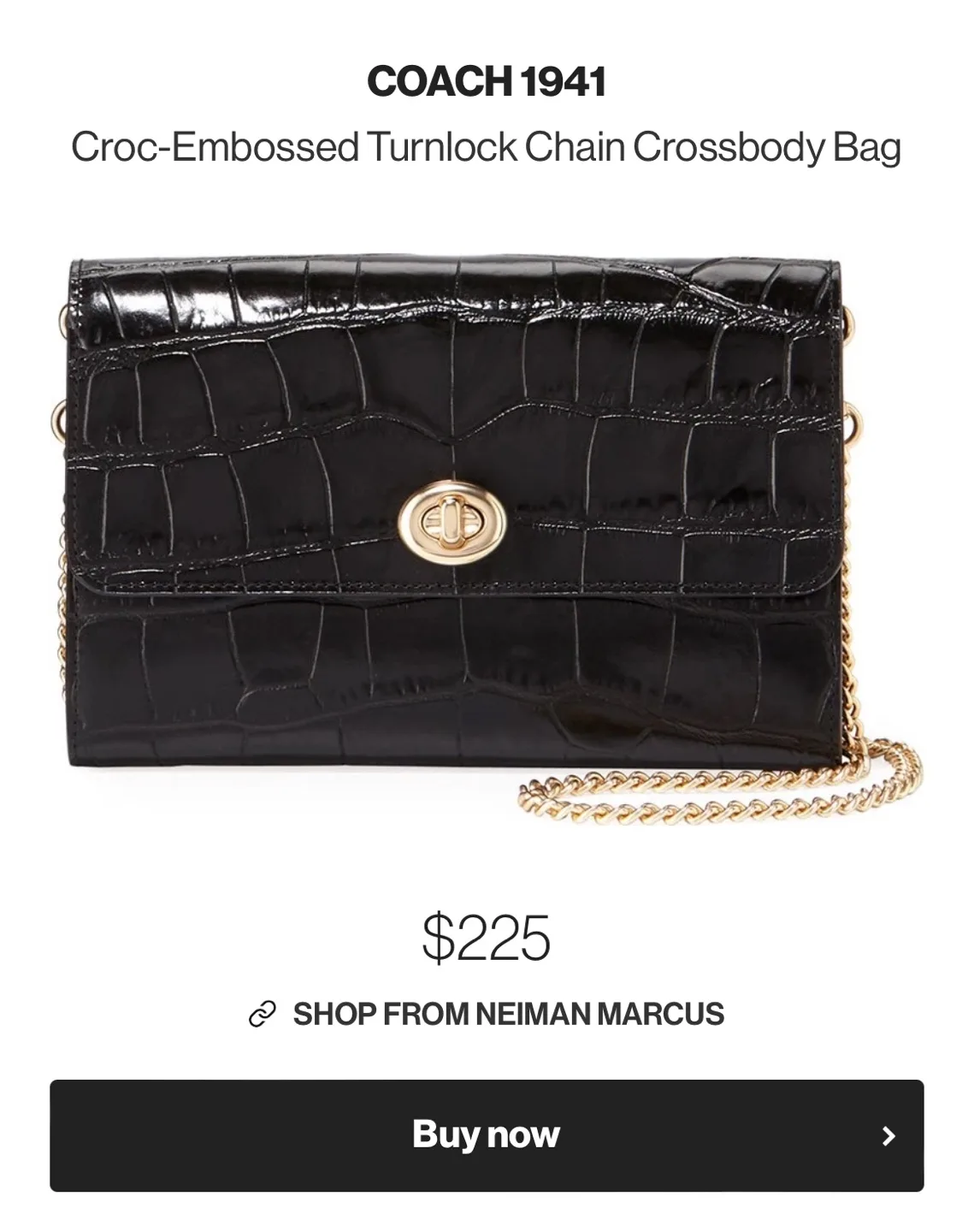 Coach MARLOW Crocodile Embossed Crossbody Bag image indicator(10)