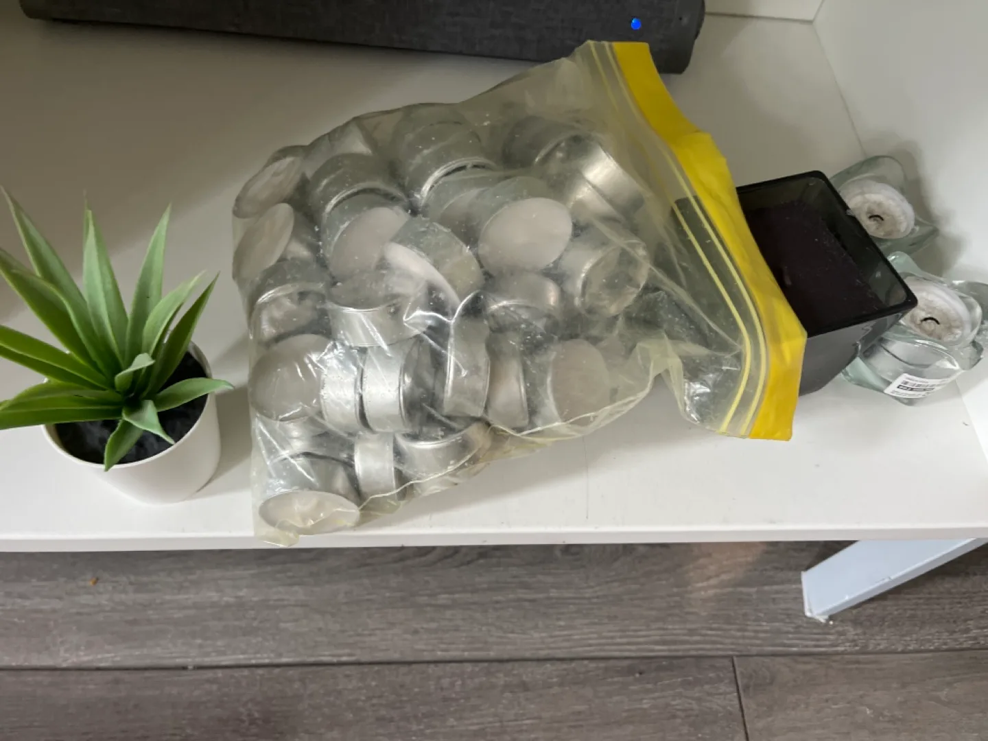 Tea Lights plus black candle thumbnail