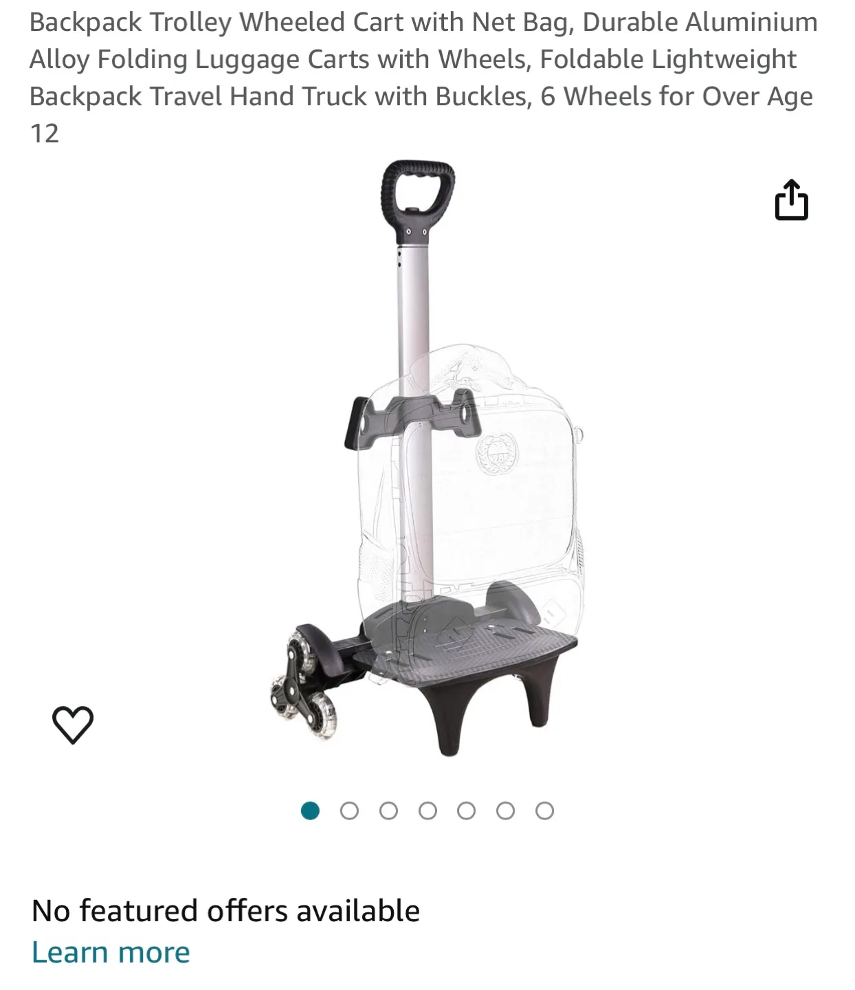Backpack trolley for adults🧡 image indicator(5)