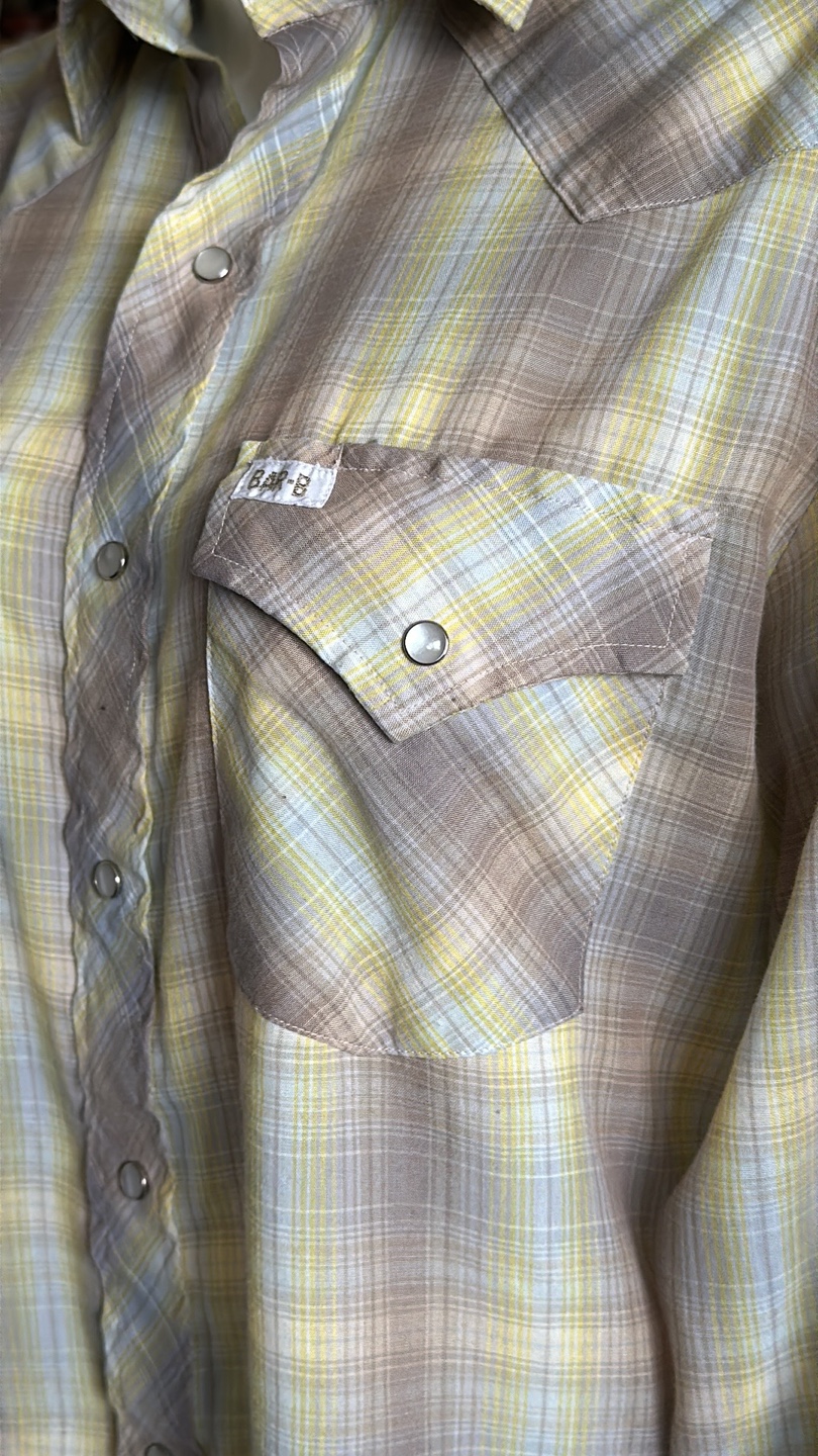 Bar-B vintage Plaid Button Up Shirt - photo 3