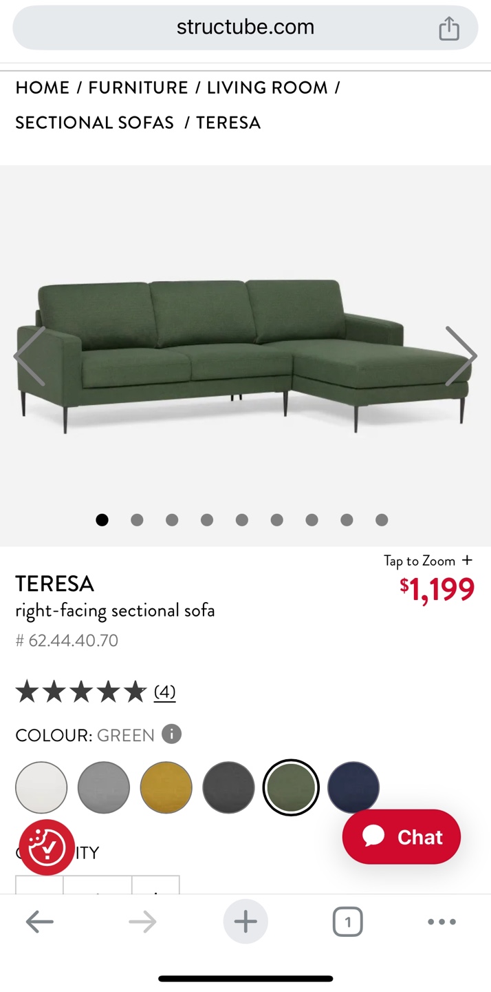 Structube Teresa Sectional Sofa - photo 5