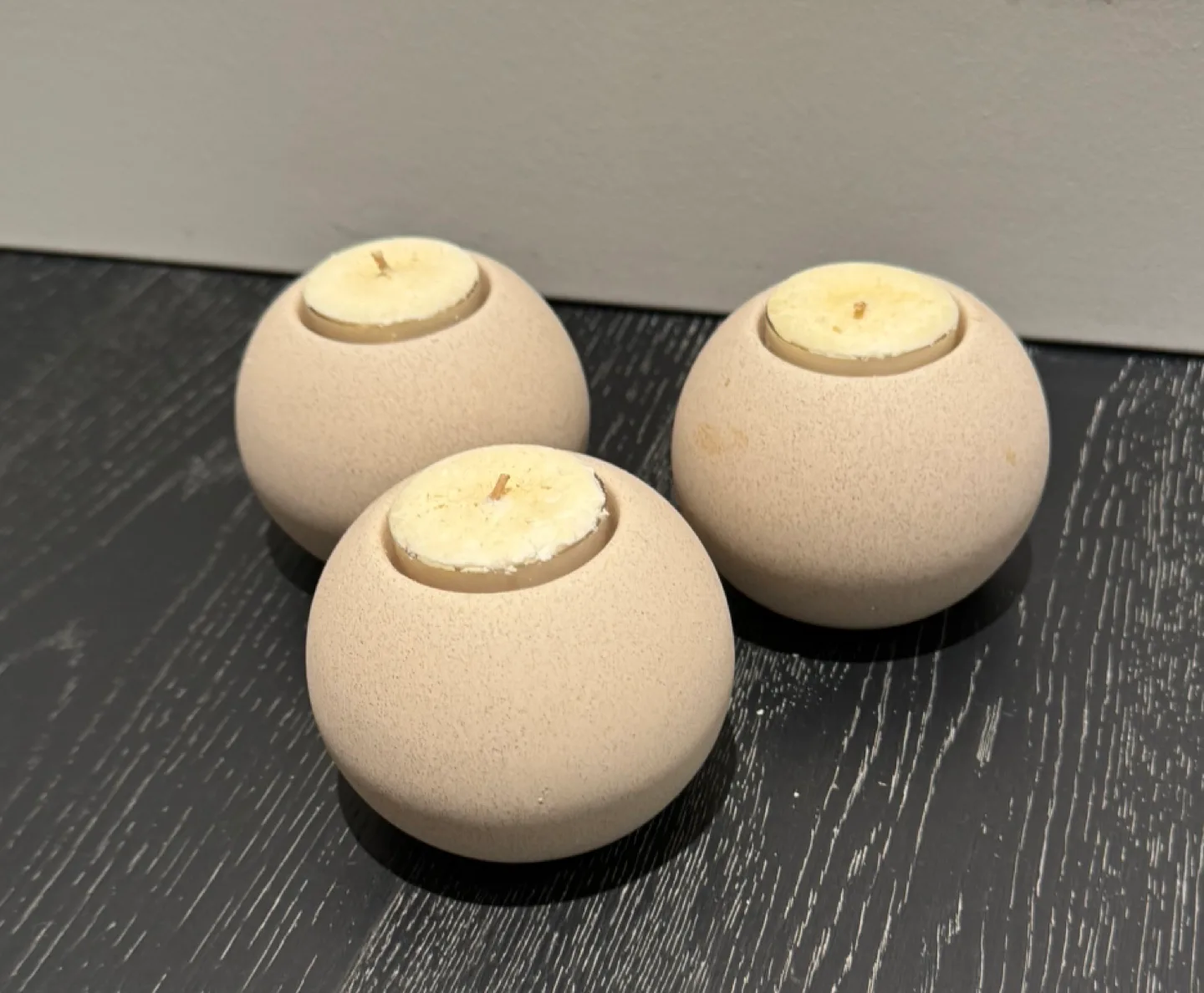 Set of 3 Concrete Candle Holders image indicator(2)