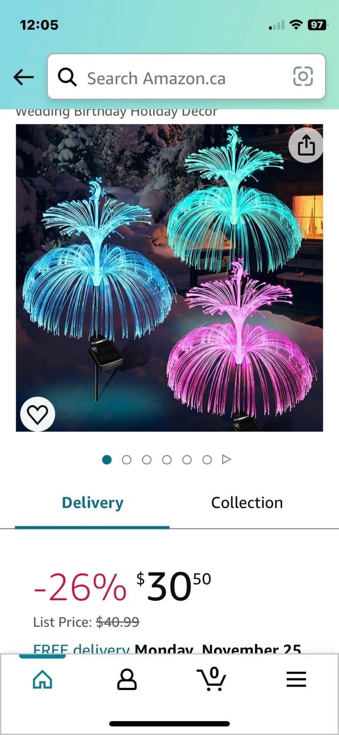 Solar Powered 7 Colour Changing Outdoor Garden Lights image indicator(8)