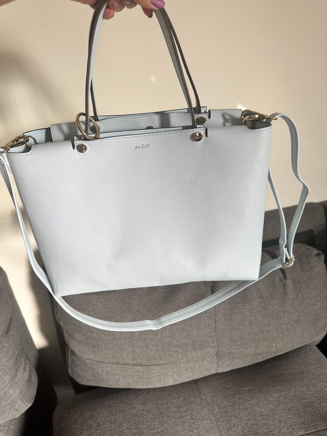 Aldo light blue tote bag - photo 3