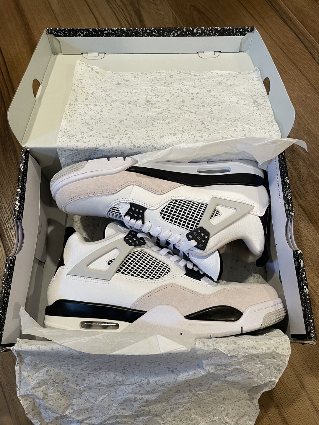 Air Jordan 4 Retro 'Shimmer' military black - photo 3