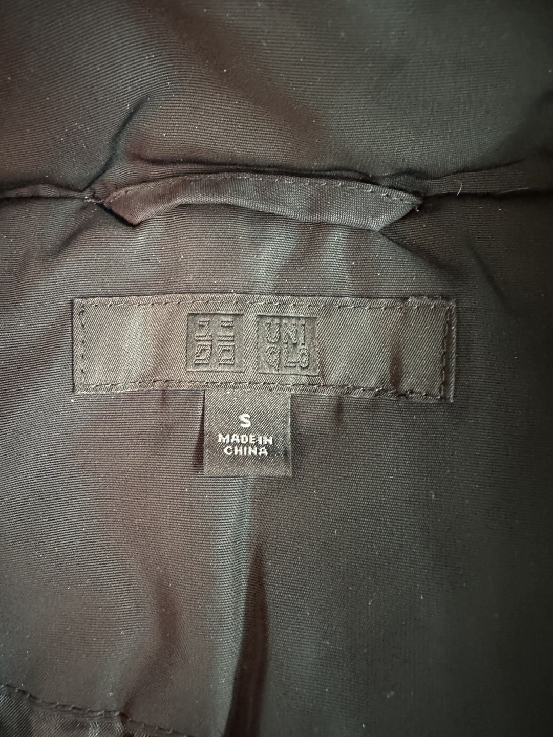 Uniqlo Black Long Down Puffer Coat w/ Faux Fur Hood - photo 3