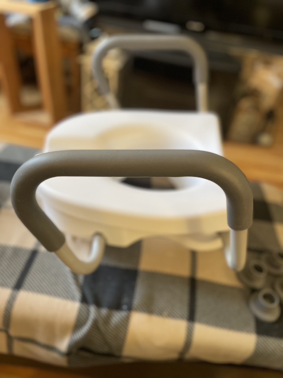 Carex E-Z Lock Raised Toilet Seat with Handles - photo 4