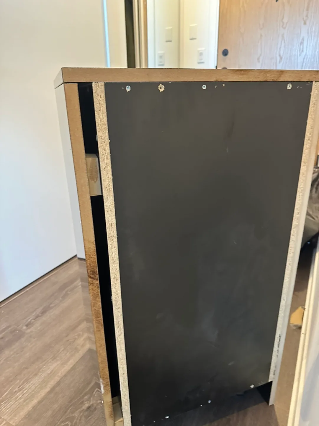 Brand new - Two shelves Black Cabinet image indicator(4)