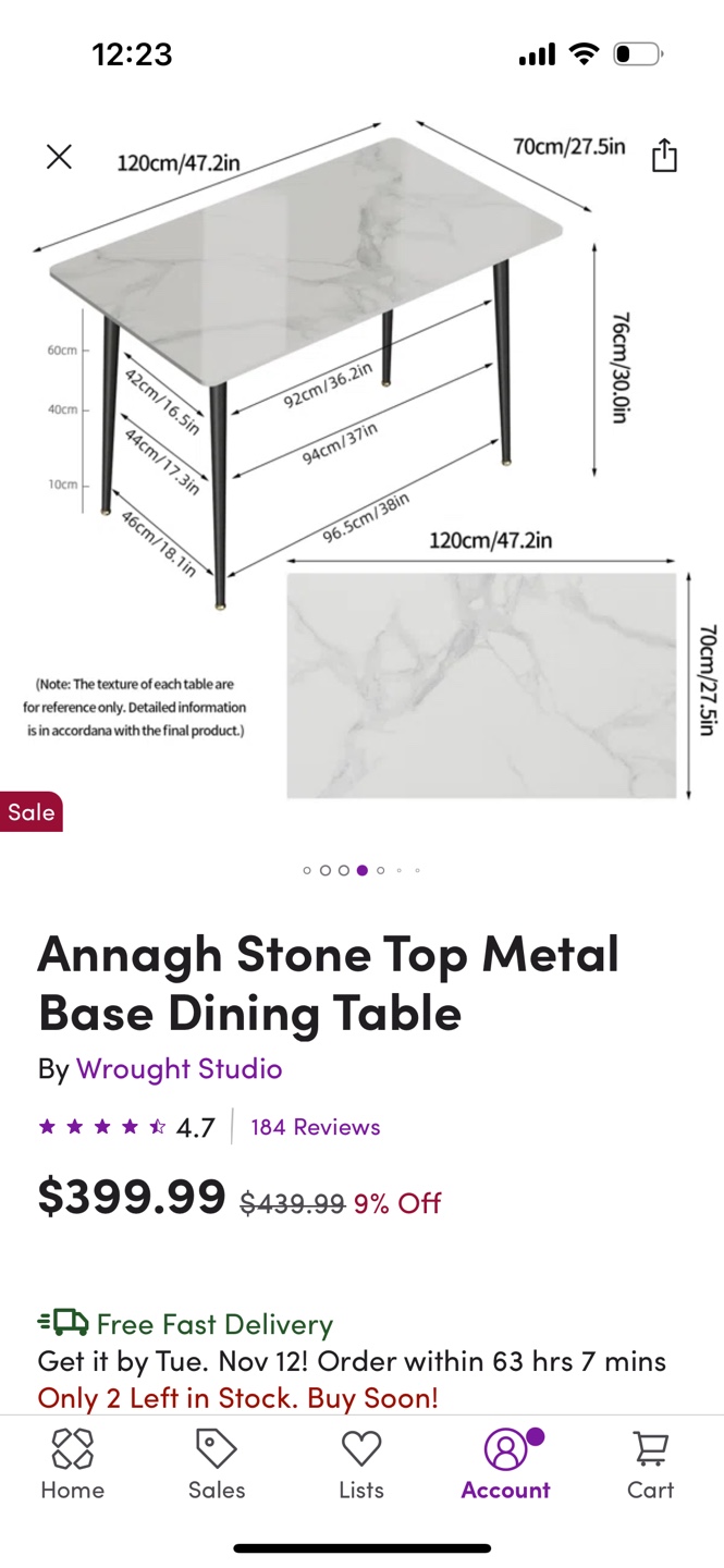 Stone Dining Table - photo 2
