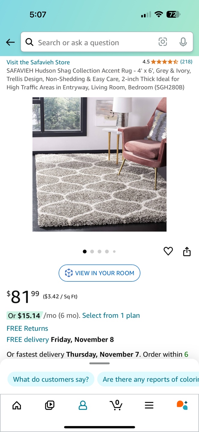 SAFAVIEH Hudson Shag Collection Accent Rug - photo 4