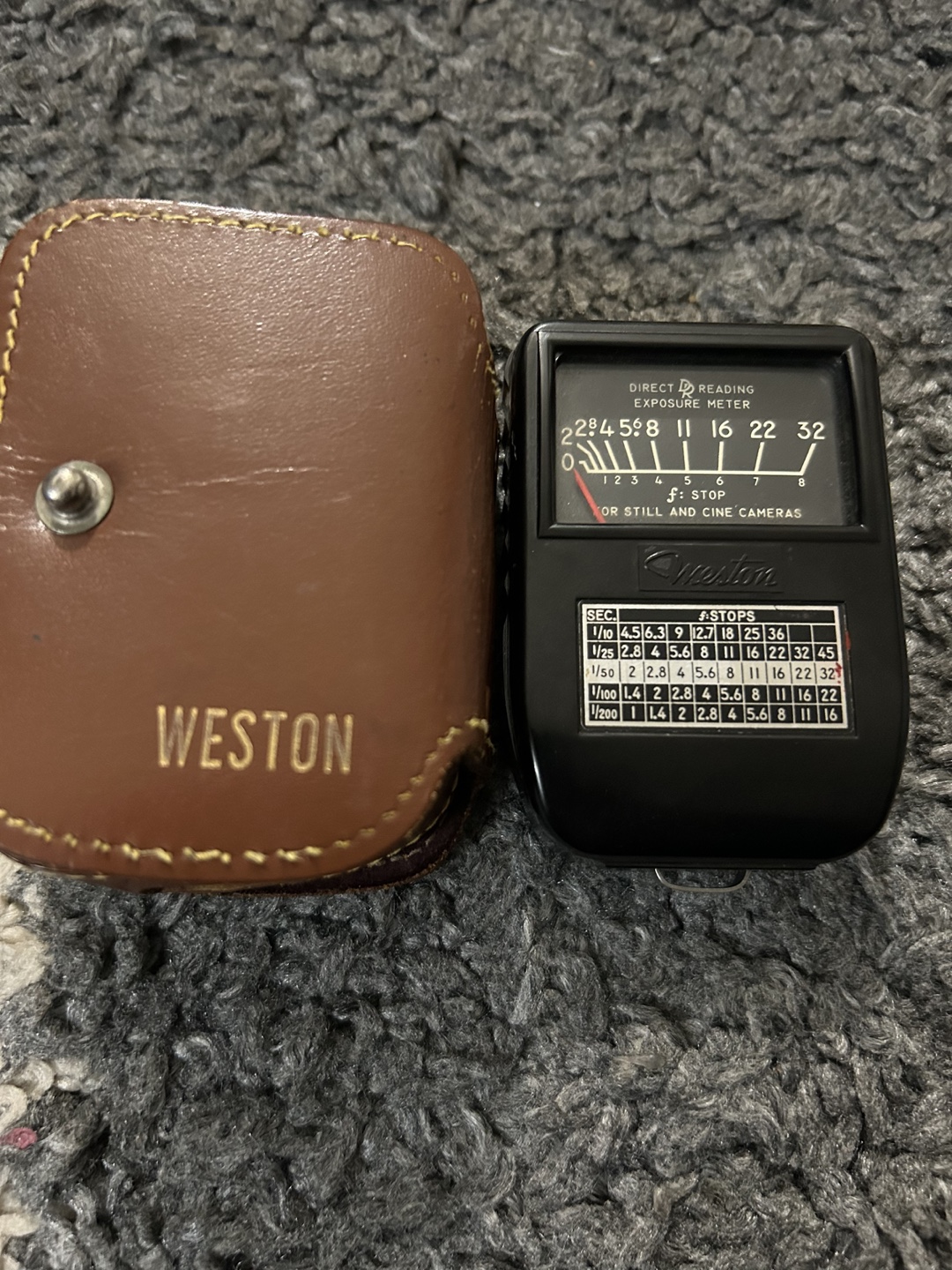 Weston Direct Reading Exposure Meter