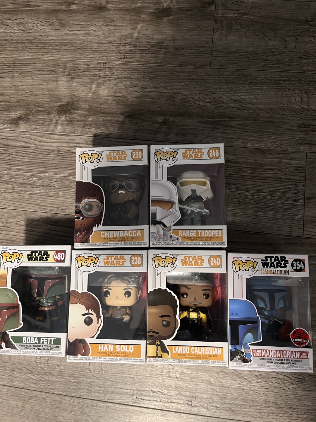 Star Wars Pop Vinyl Figures - Lot of 6