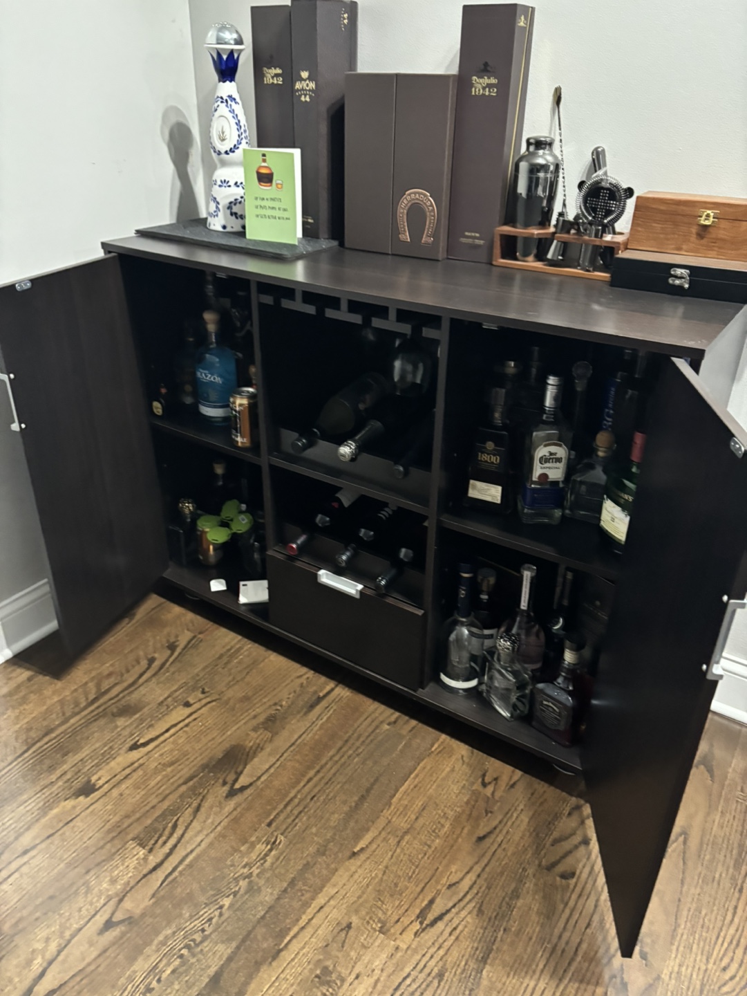 Bar Cabinet with Wine Rack - photo 3