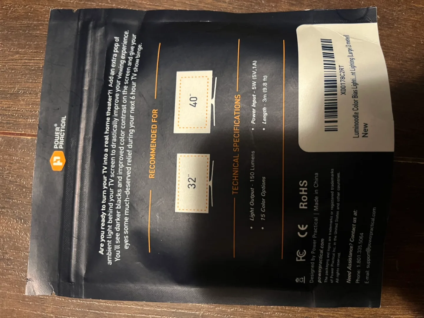 Bias TV & Monitor LED lights for 30”-40” image indicator(3)