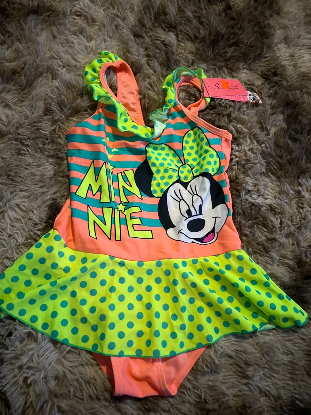 Minnie Mouse Swimsuit 6-7 thumbnail