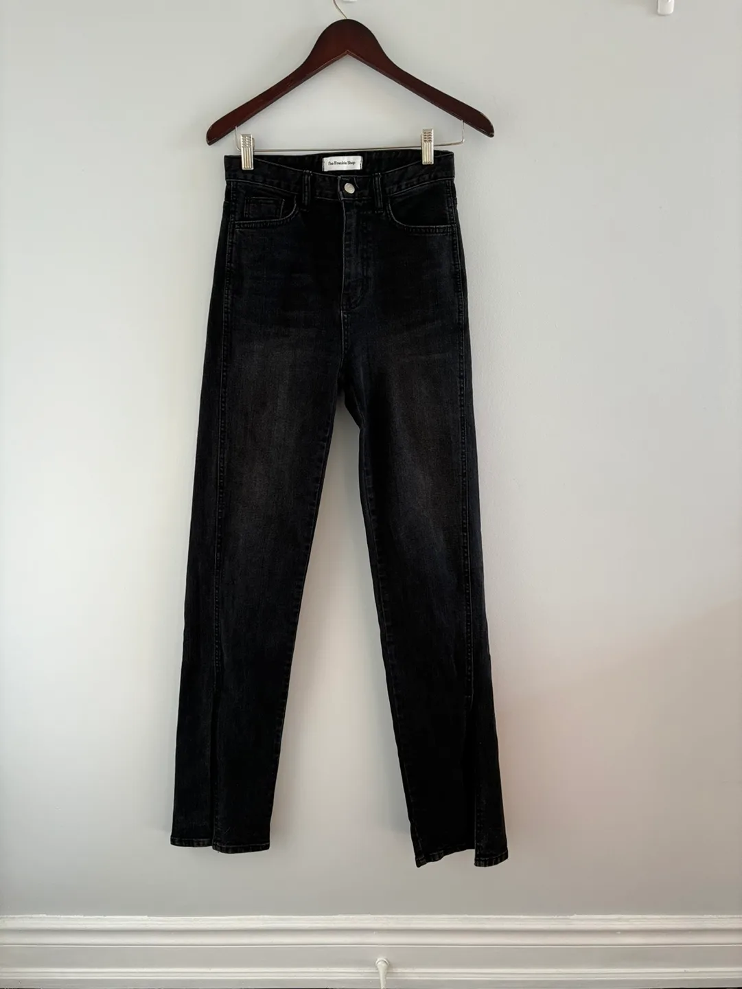 The Frankie Shop | High Waisted Split Hem Jeans -  S image indicator(3)