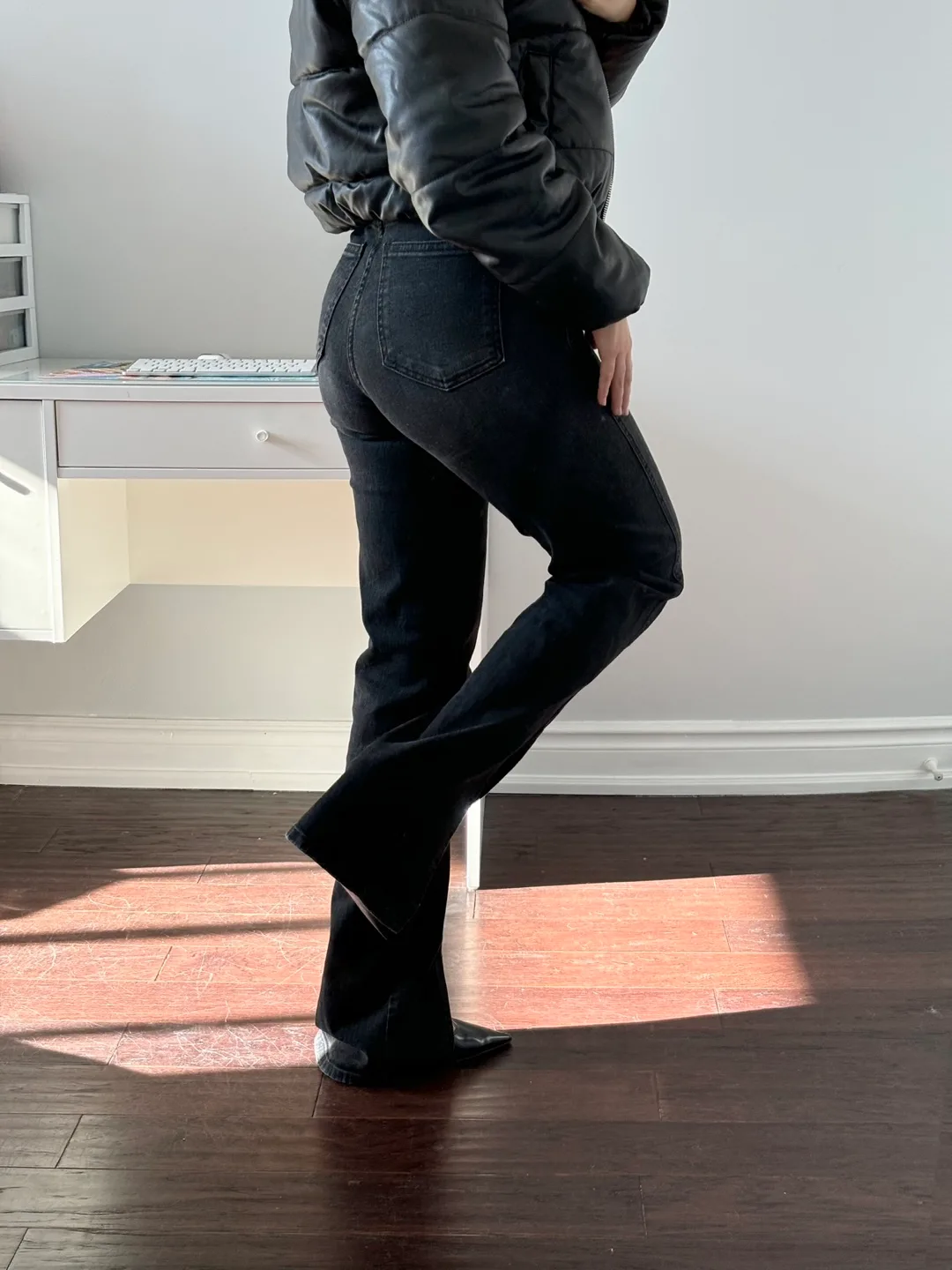 The Frankie Shop | High Waisted Split Hem Jeans -  S image indicator(2)