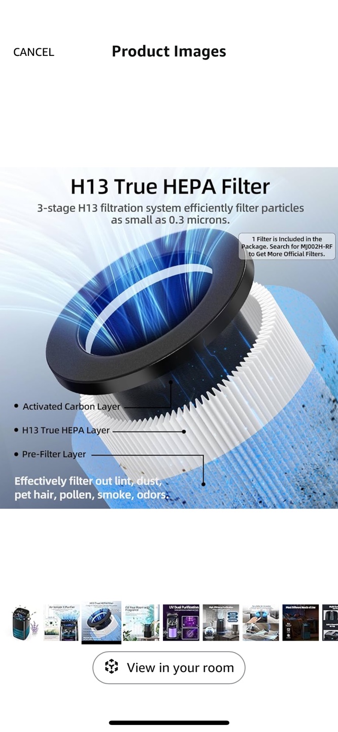 POMORON 4-in-1 Air Purifiers for Home, Air Ionizer - photo 4