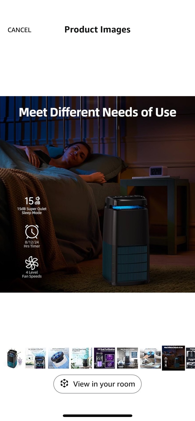 POMORON 4-in-1 Air Purifiers for Home, Air Ionizer - photo 3