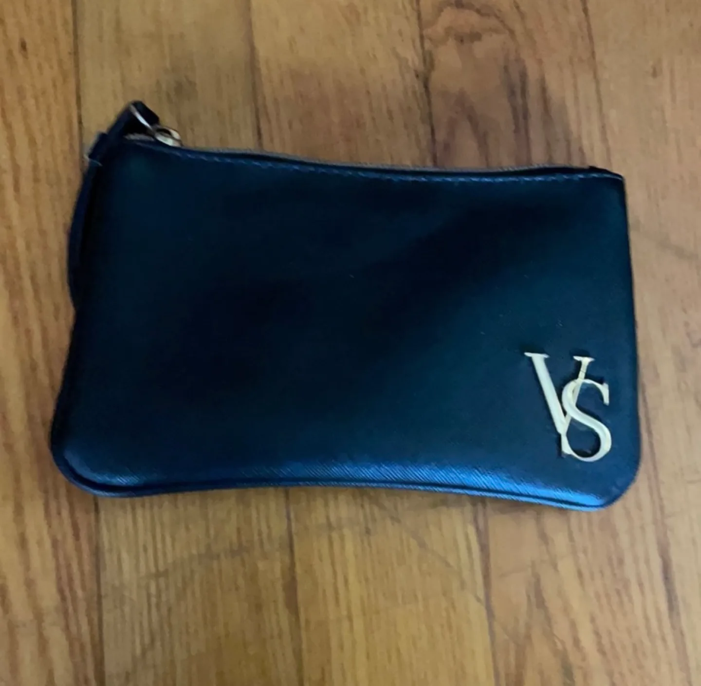 Victoria's Secret Black Zippered Pouch thumbnail