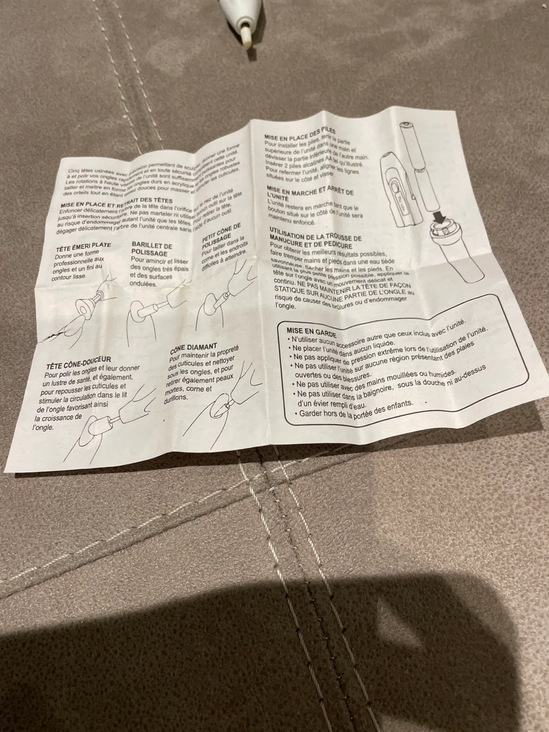 Perfecta Electric Nail File image indicator(3)