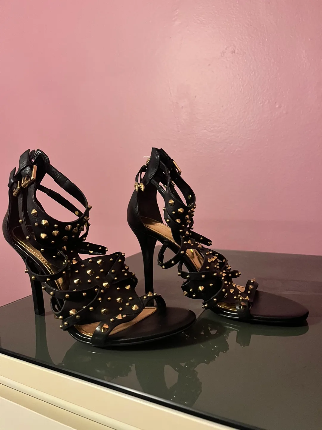Guess Black Studded Heels (New Price) image indicator(2)