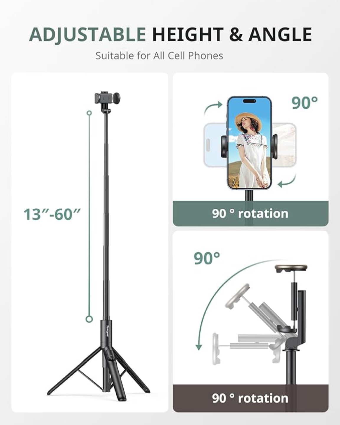 Brand New 60” Phone Tripod/Selfie Stick - photo 3