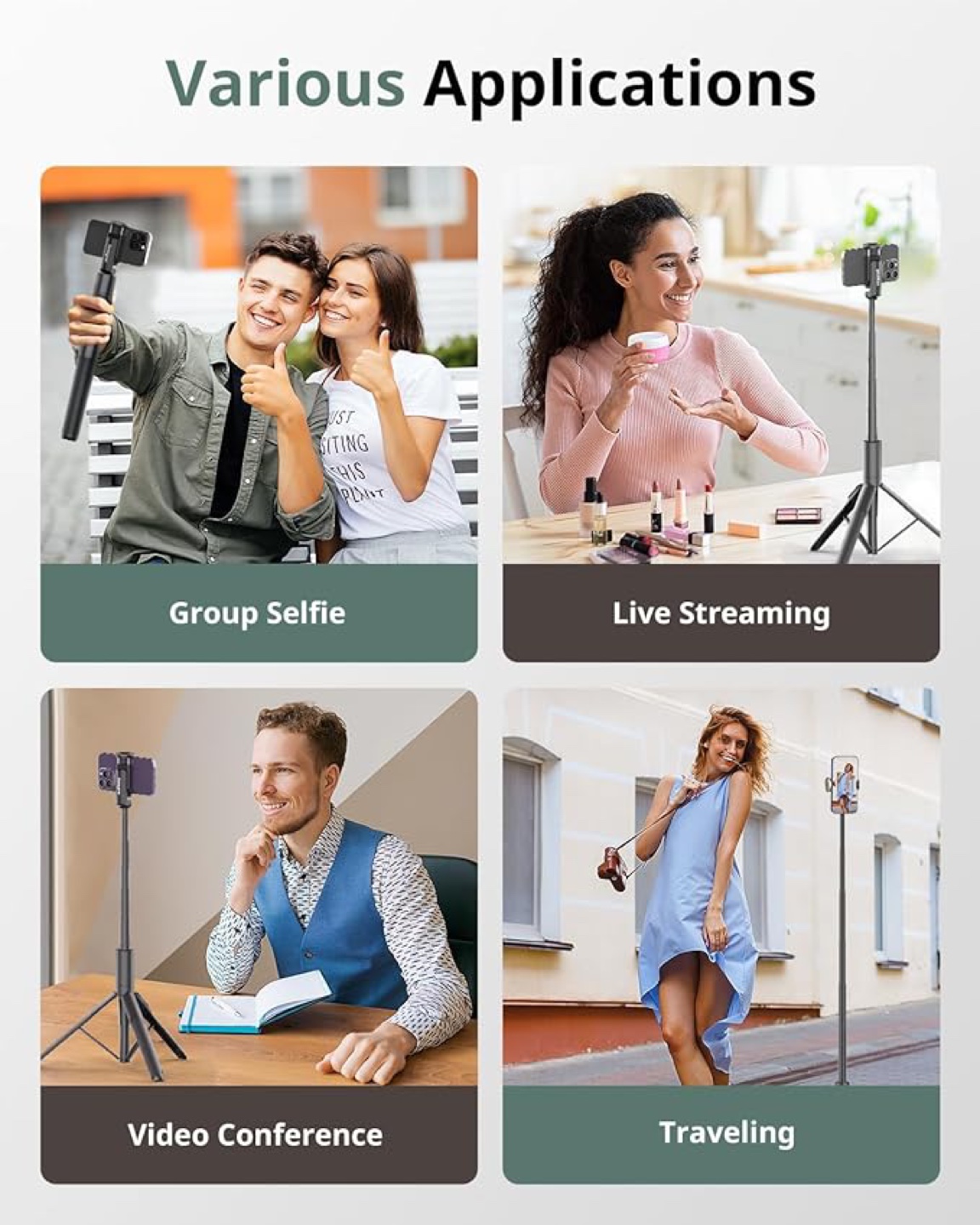 Brand New 60” Phone Tripod/Selfie Stick - photo 2