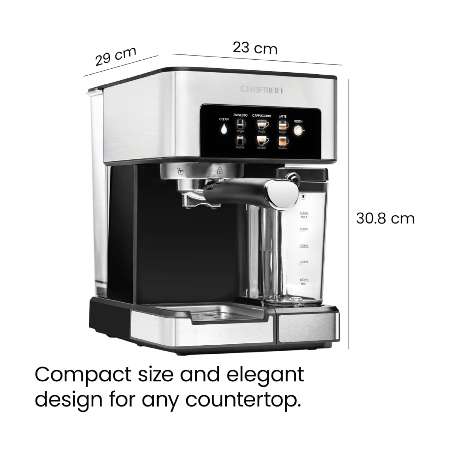 Chefman Espresso Machine, with Powerful 15-Bar Pump - photo 4