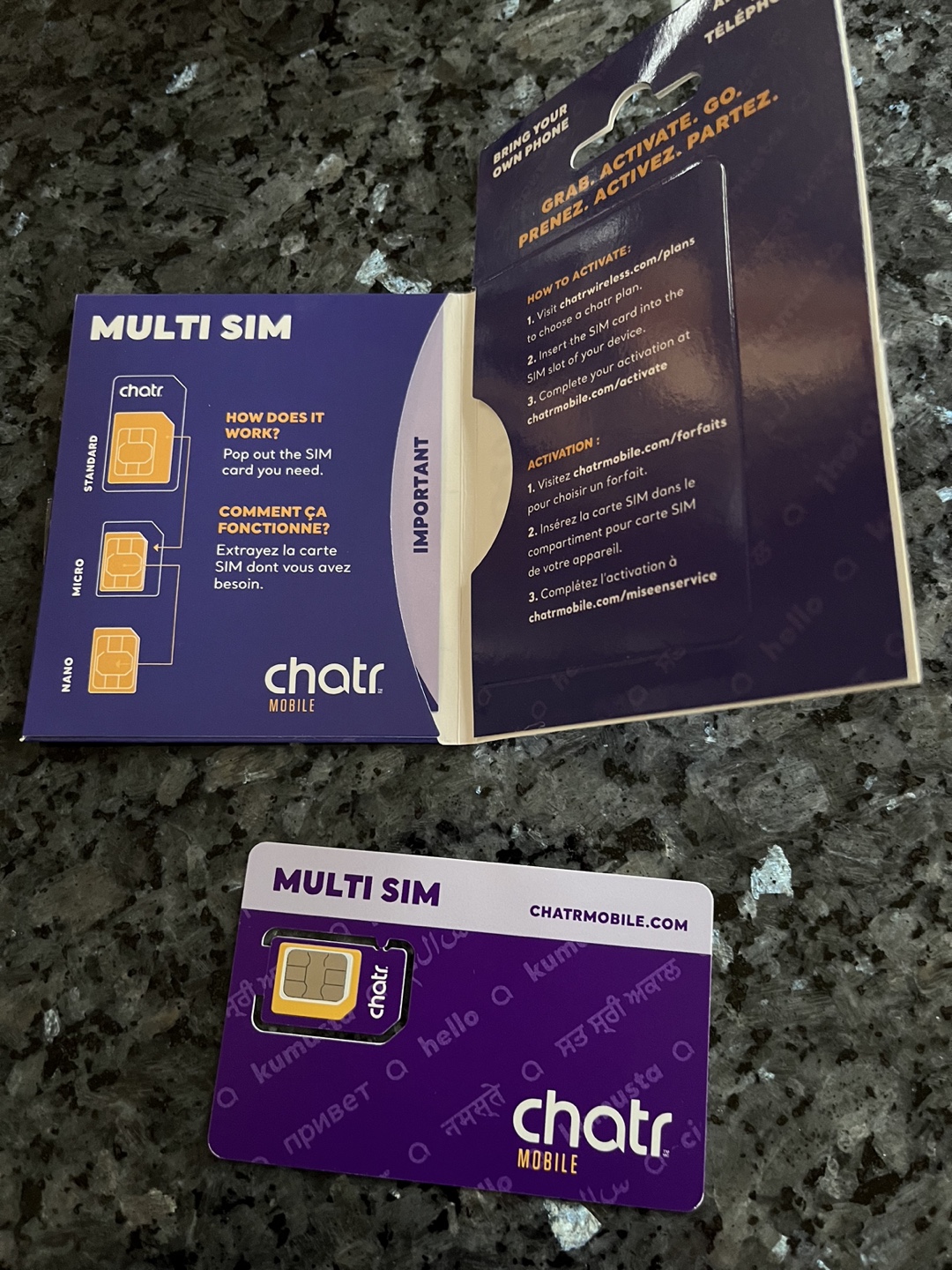 Chatr Multi SIM Card