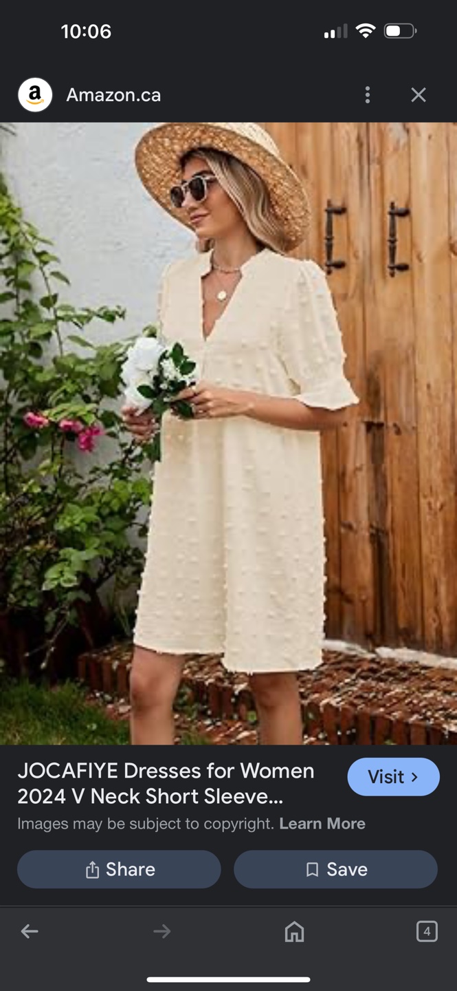 JOCAFIVE V Neck Short Sleeve Casual Dress