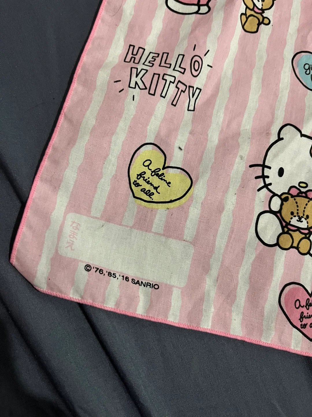 Hello Kitty Pink and White Square Bandana Scarf image indicator(4)