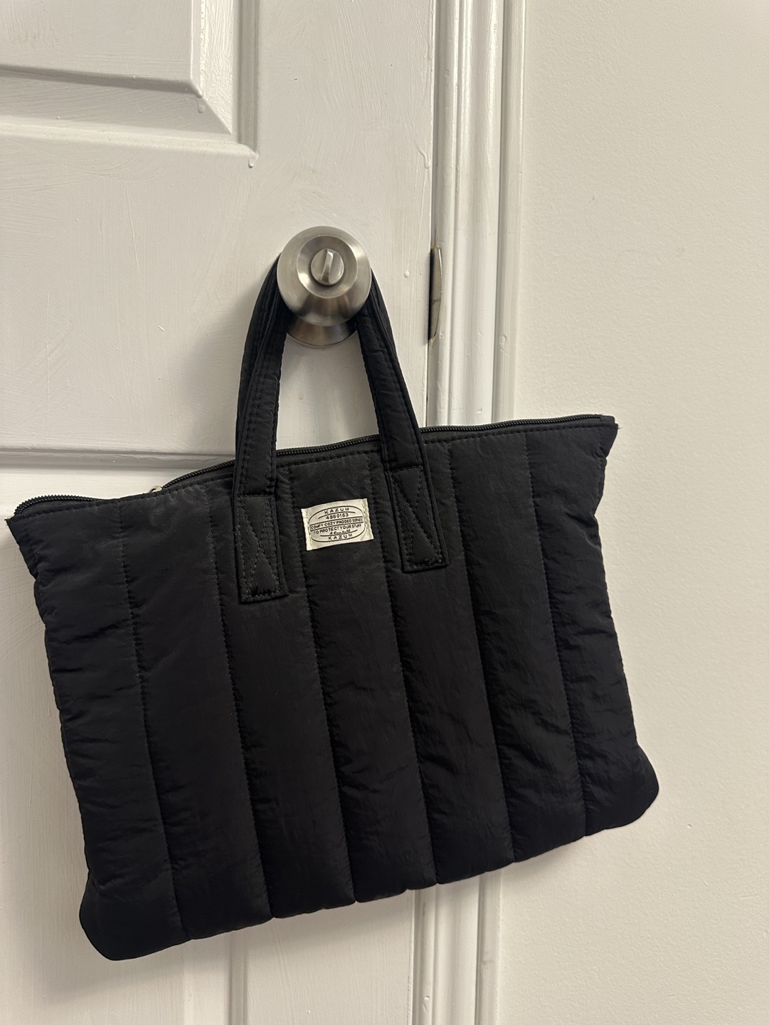 Black Quilted computer Bag